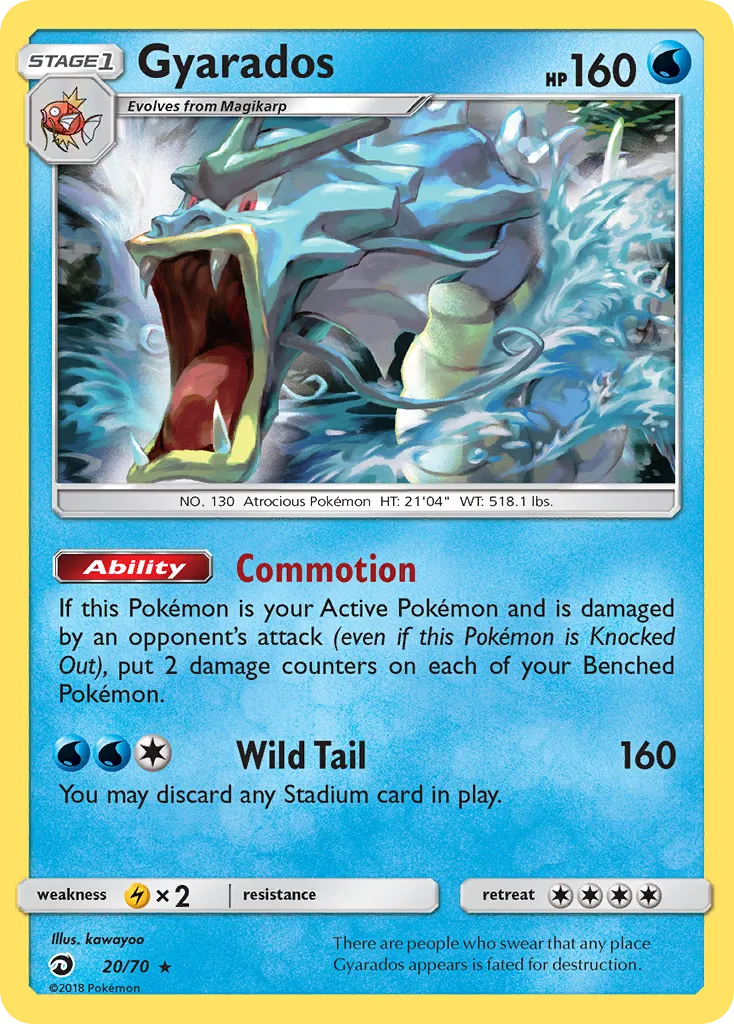 Gyarados #20, Dragon Majesty Reverse Foil