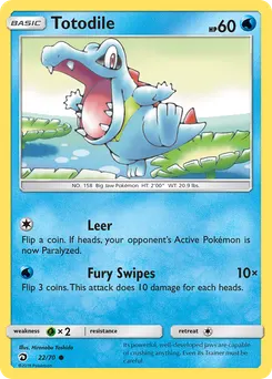 Totodile #22, Reverse Foil