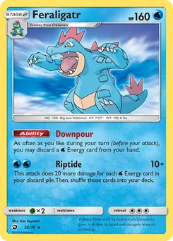 Feraligatr #24, Reverse Foil