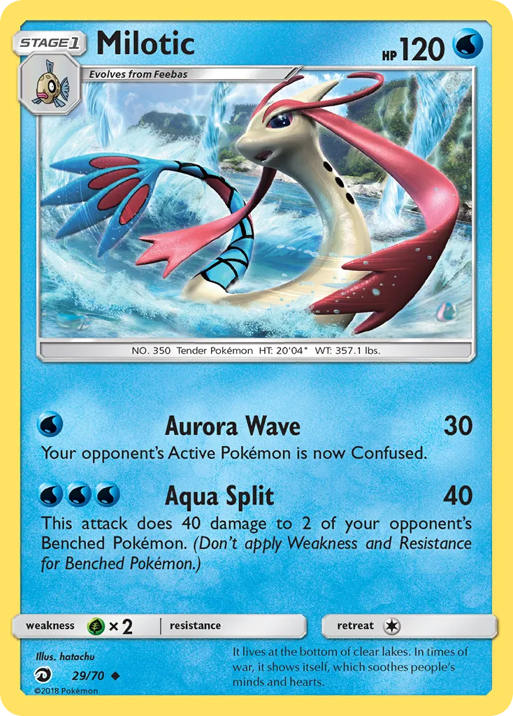 Milotic #29, Dragon Majesty Reverse Foil