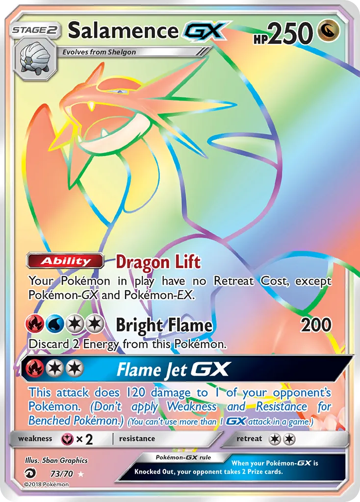 Salamence-GX #73, Dragon Majesty Secret
