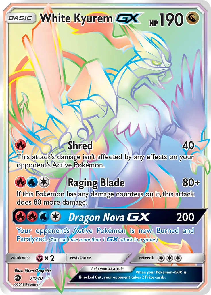White Kyurem-GX #74, Dragon Majesty Secret