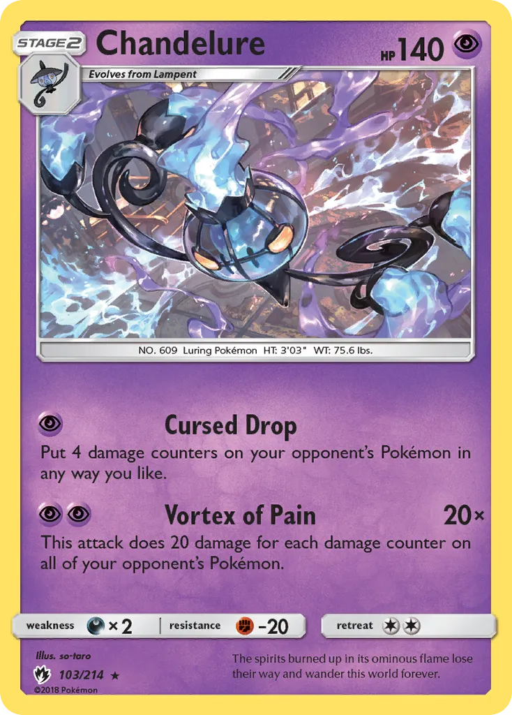 Chandelure #103, Lost Thunder