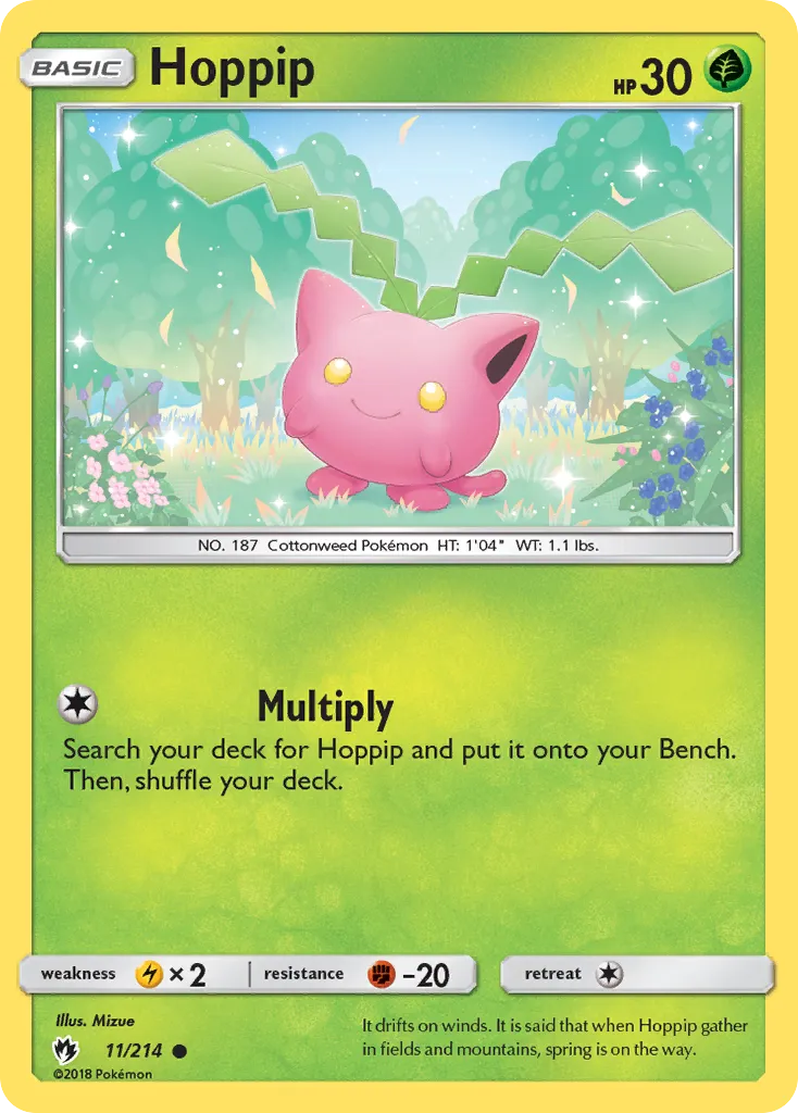 Hoppip #11, Lost Thunder Reverse Foil