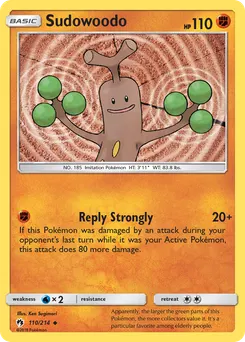 Sudowoodo #110, Lost Thunder