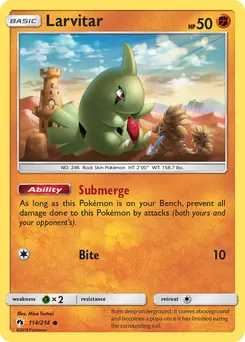 Larvitar #114, Standard