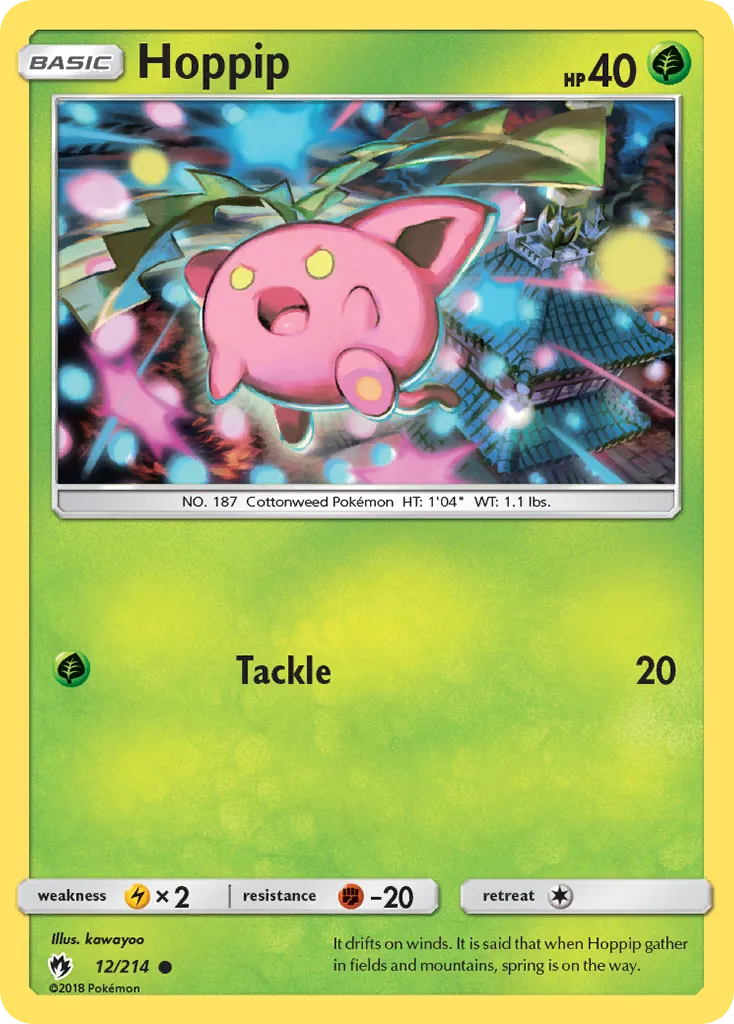 Hoppip #12, Lost Thunder Reverse Foil