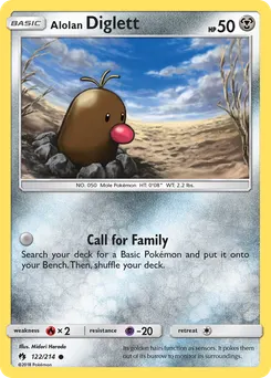 Alolan Diglett #122, Lost Thunder