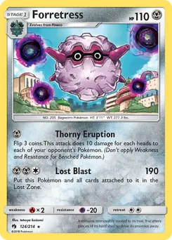 Forretress #124, Lost Thunder