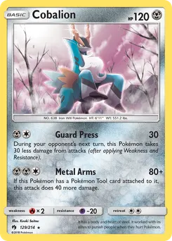 Cobalion #129, Reverse Foil