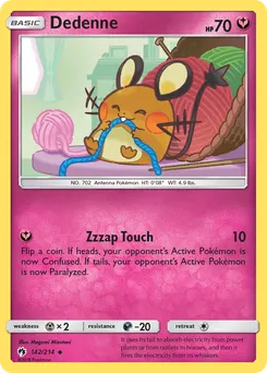 Dedenne #142, Reverse Foil
