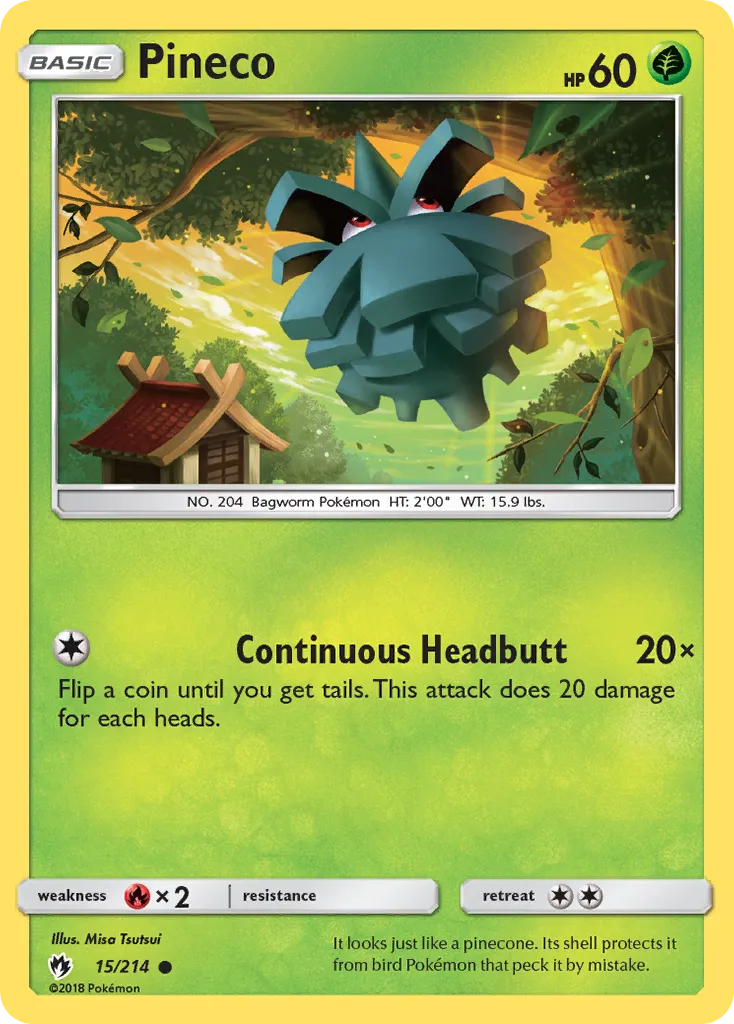 Pineco #15, Lost Thunder