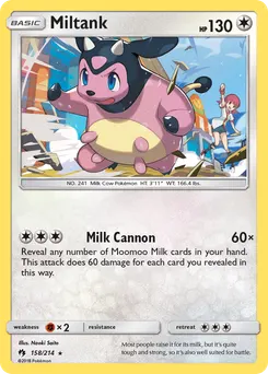 Miltank #158, Lost Thunder