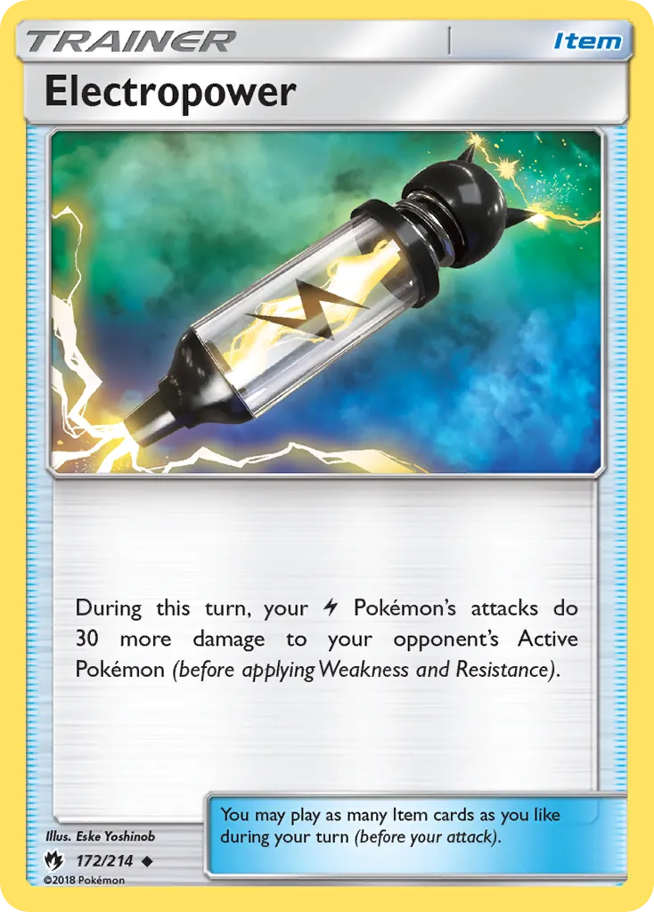 Electropower #172, Lost Thunder Pokemon League-Staff
