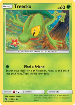 Treecko #20, Reverse Foil