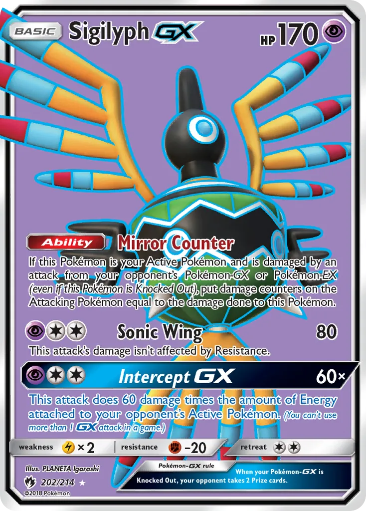 Sigilyph-GX #202, Lost Thunder