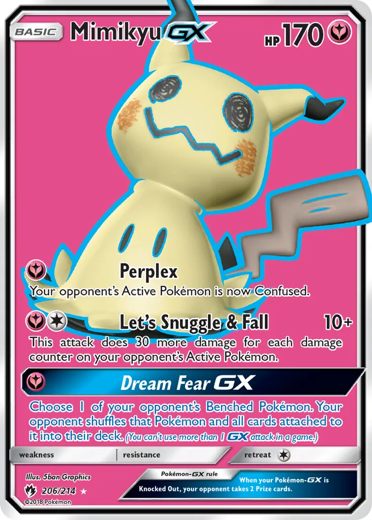 Mimikyu-GX #206, Lost Thunder
