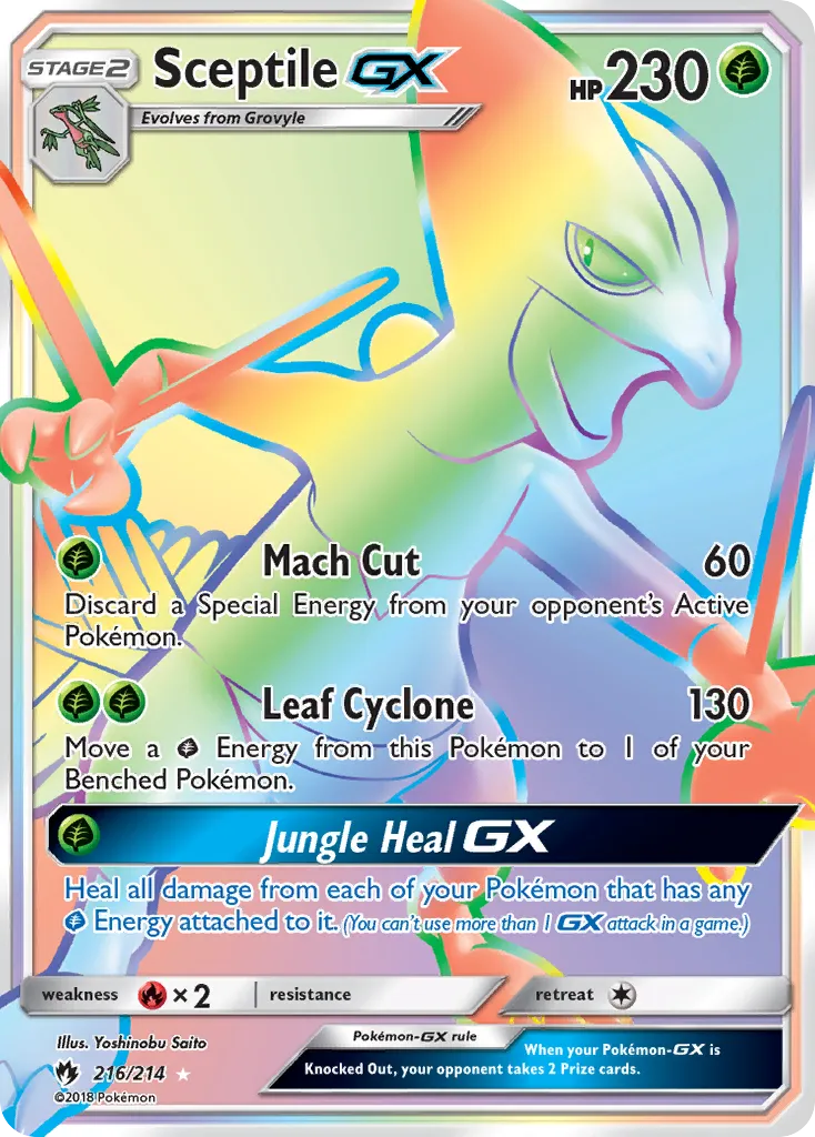 Sceptile-GX #216, Lost Thunder Secret
