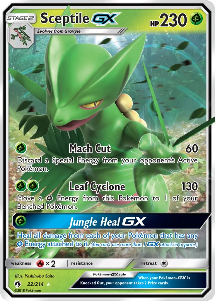 Sceptile-GX #22, Lost Thunder