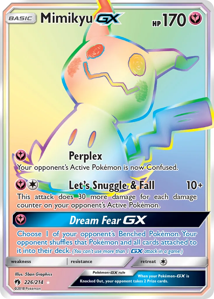 Mimikyu-GX #226, Lost Thunder Secret