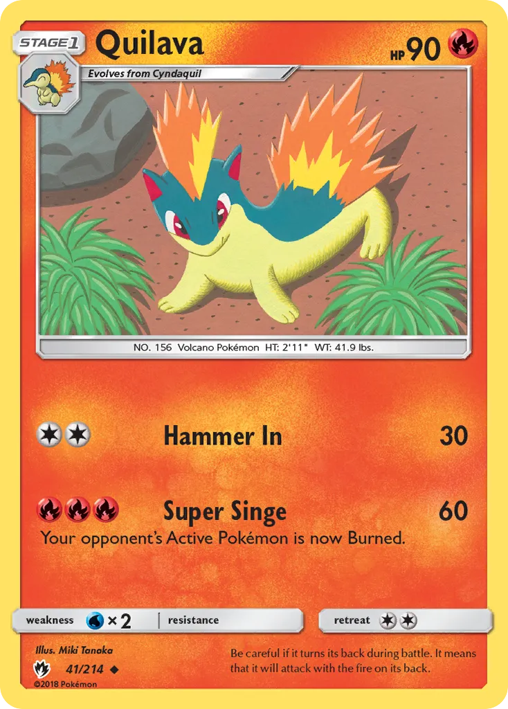 Quilava #41, Lost Thunder