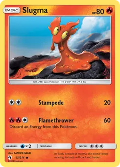 Slugma #43, Reverse Foil