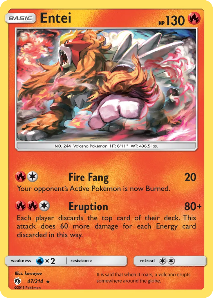 Entei #47, Lost Thunder