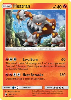 Heatran #48, Reverse Foil
