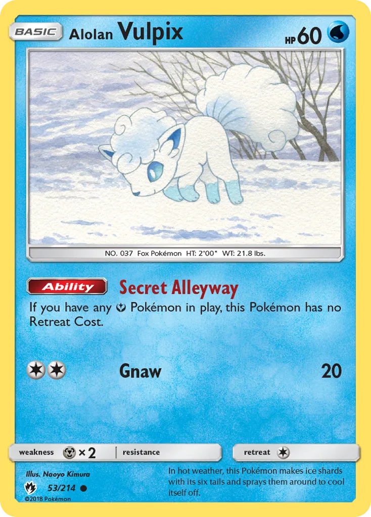 Alolan Vulpix #53, Lost Thunder