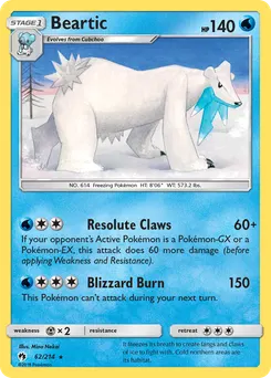 Beartic #62, Reverse Foil