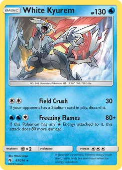 White Kyurem #63, Reverse Foil