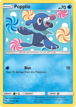 Popplio #65, Reverse Foil