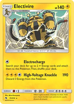 Electivire #72, Reverse Foil