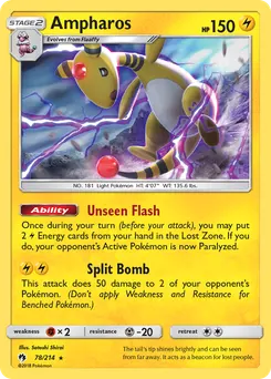 Ampharos #78, Reverse Foil