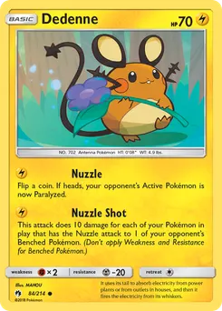 Dedenne #84, Reverse Foil