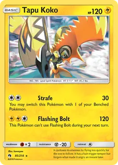 Tapu Koko #85, Reverse Foil