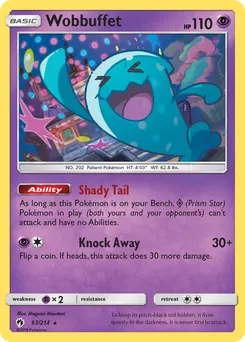 Wobbuffet #93, Lost Thunder