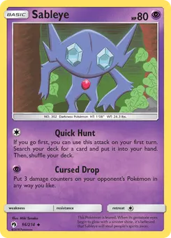 Sableye #96, Lost Thunder