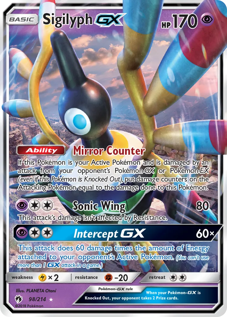Sigilyph-GX #98, Lost Thunder