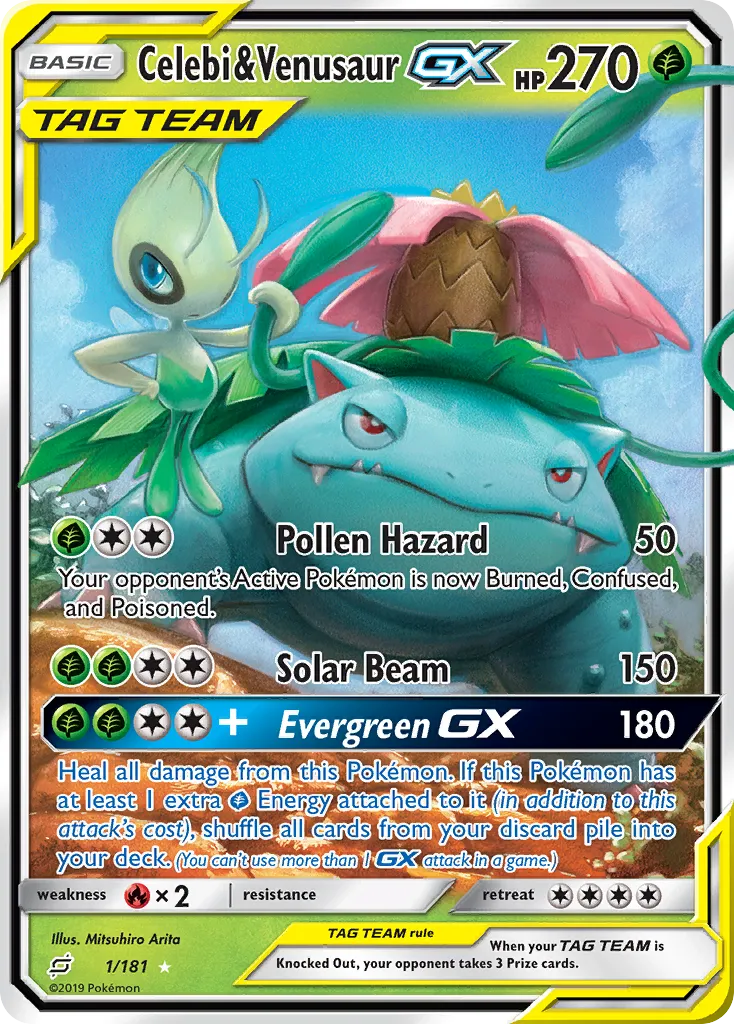 Celebi & Venusaur-GX #1, Team Up