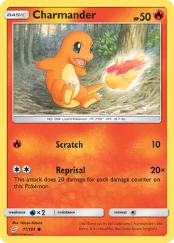 Charmander #11, Reverse Foil
