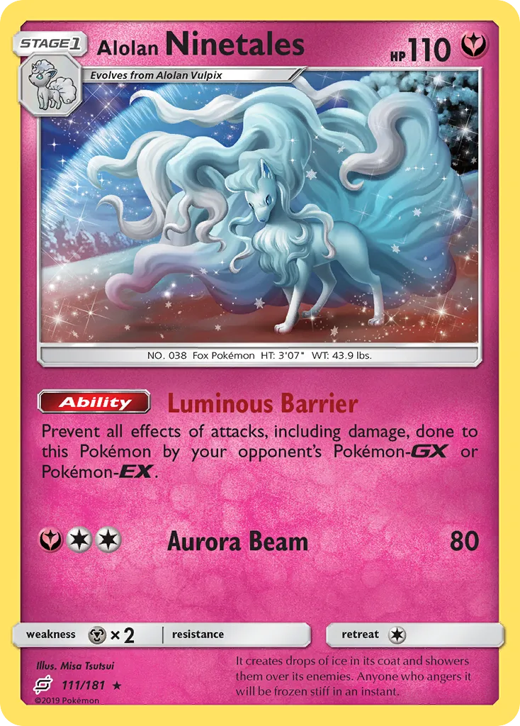 Alolan Ninetales #111, Team Up