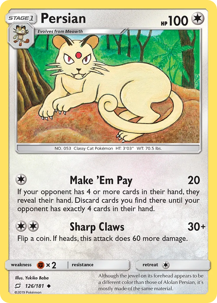 Persian #126, Team Up Reverse Foil