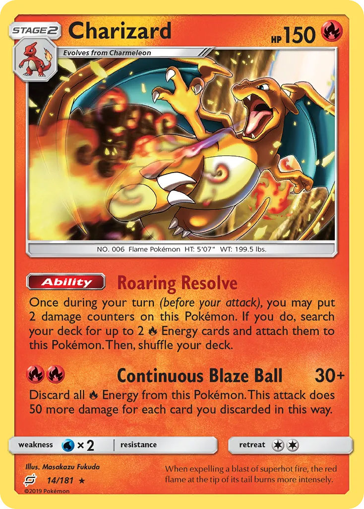 Charizard #14, Team Up Cracked Ice