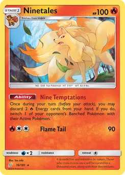 Ninetales #16, Reverse Foil