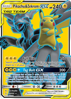 Pikachu & Zekrom-GX #162, Standard