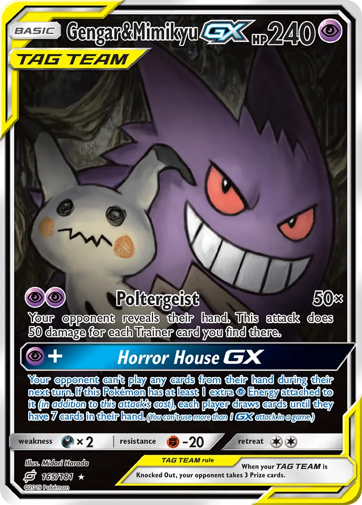 Gengar & Mimikyu-GX #165, Team Up