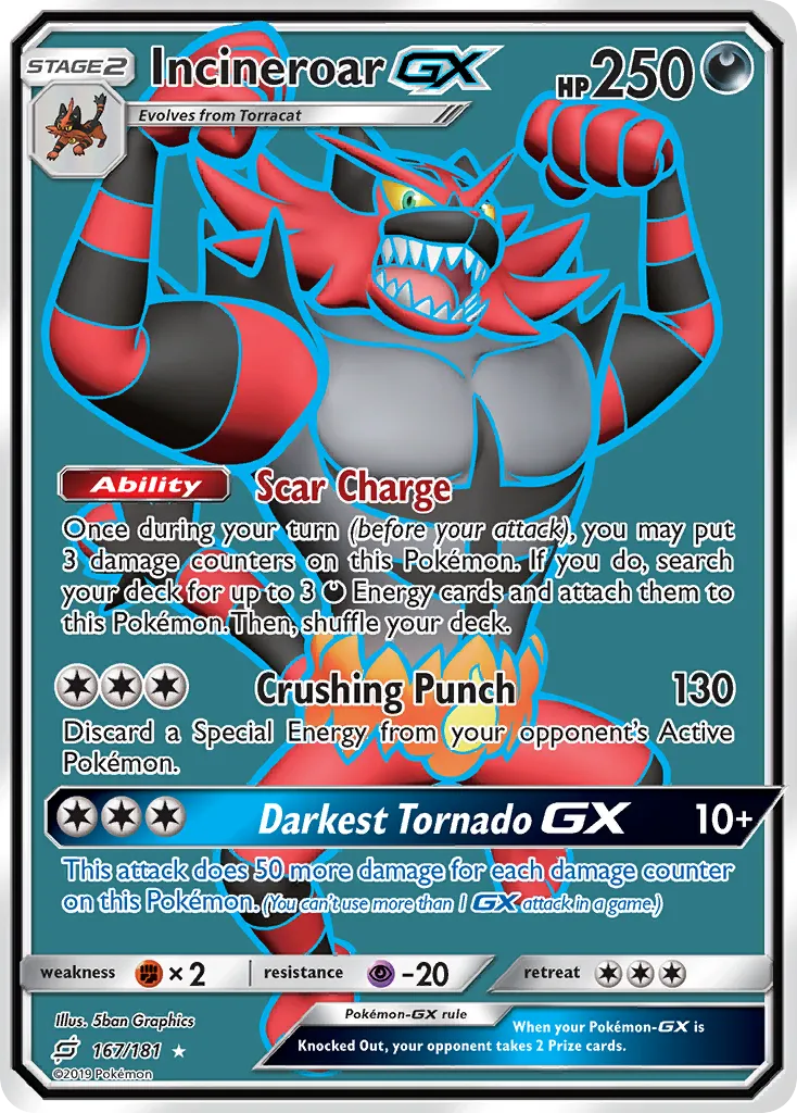 Incineroar-GX #167, Team Up