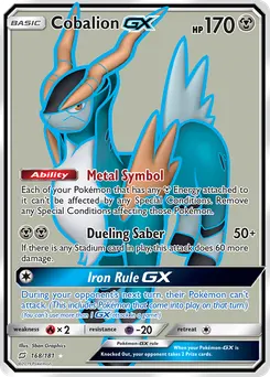 Cobalion-GX #168, Standard
