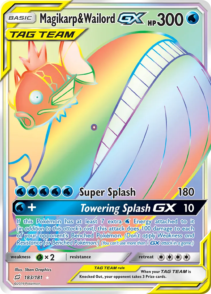 Magikarp & Wailord-GX #183, Team Up Secret